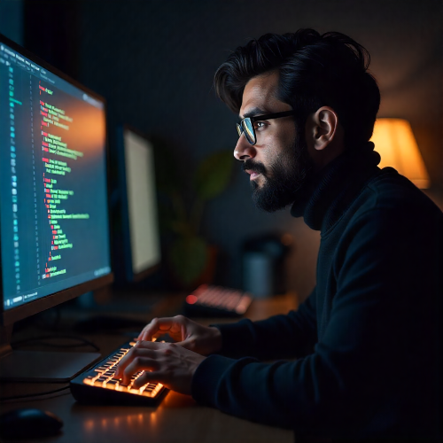 Developers Working On Authentication Security System 