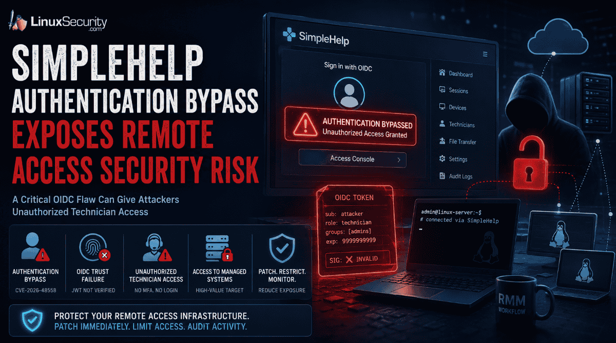 SimpleHelp Authentication Bypass Exposes Remote Access Security Risk