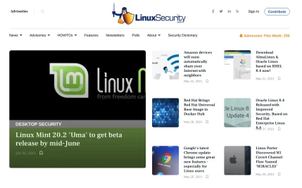 LinuxSecurity, Leading Provider of Linux Security News and Information, Unveils its New Website