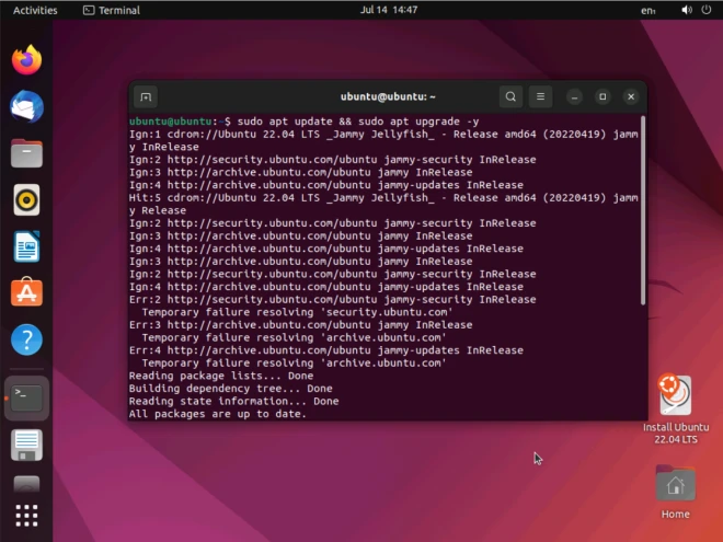 Ubuntu Update Terminal Esm W660