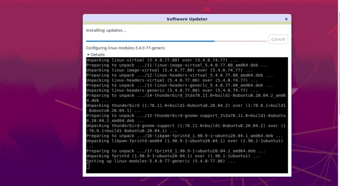 Update Ubuntu8 Esm W700
