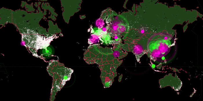 Ddos Botnet Globe Cyber Map