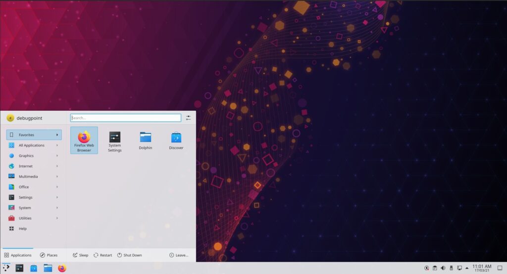 KDE Plasma 5.21 Desktop 1024x554