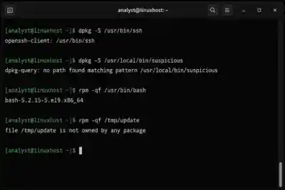 A Linux Terminal Showing Package Ownership Checks Side By Side A Linux Terminal Showing Package Ownership Checks Side By Side 600x400 Esm W400