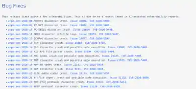 Wireshark 4.6.5 Bug Fixes 500x229 Esm W400