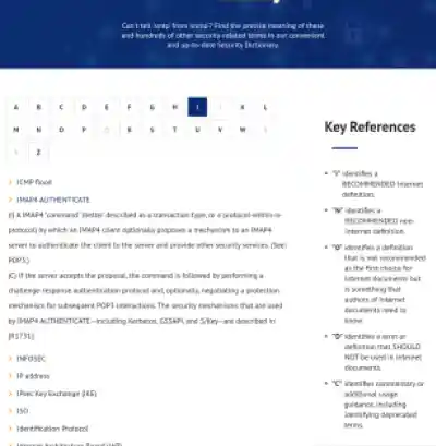 Security Dictionary Homepage 308x315 Esm W400