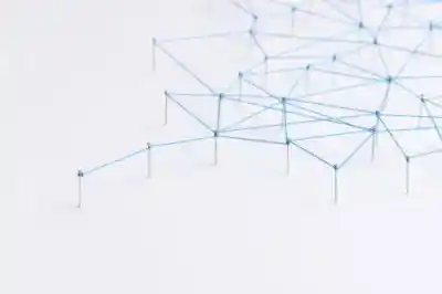 Geometric Abstract Background Technology Concept Connecting Dots Design Network Esm W400