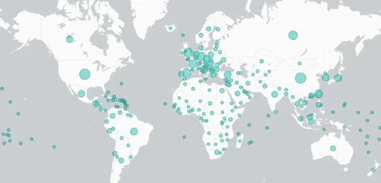 Globe Ddos Botnet Map World Esm H267