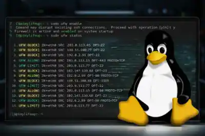 Linux Penguin Ufw Logs Esm W400