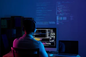 Man Looking At Code Esm W400