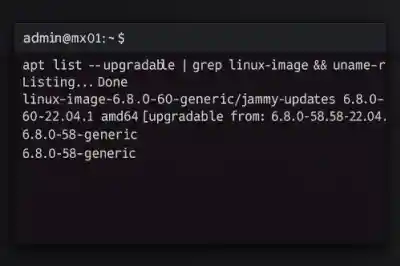 Pending Linux Image 6.8.0 60 Generic Update Esm W400