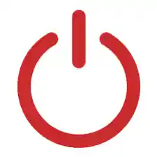Red Power Button Icon Esm W225