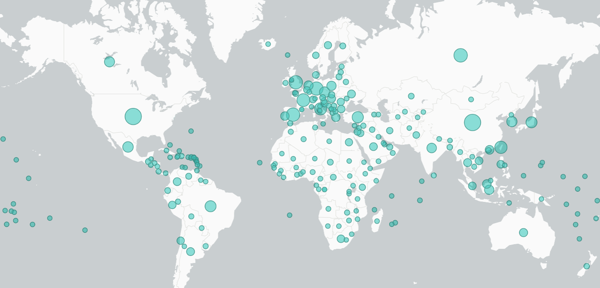 Globe Ddos Botnet Map World
