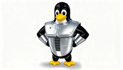 Linux Penguin Wearing Armor