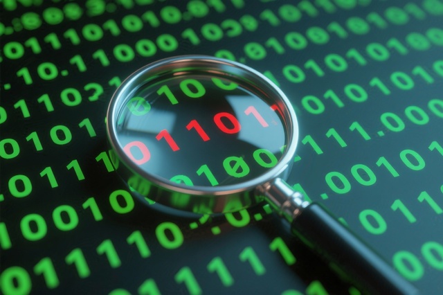 Magnifying Glass Over Code