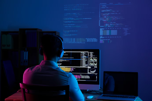 Man Looking At Code